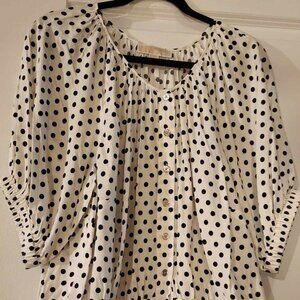 Michael Kors Blouse Polka Dots, Size 2X